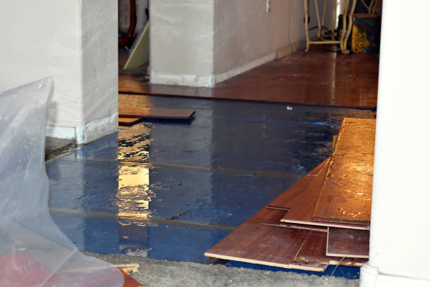 Professional Emergency Water Damage Restoration technician working in Marshall, VA